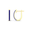 Load image into Gallery viewer, 0.50-ctw-huggie-hoop-sapphire-earrings-in-yellow-gold-FDEAR11260GSABLANGLE2-0.50-NL-YG