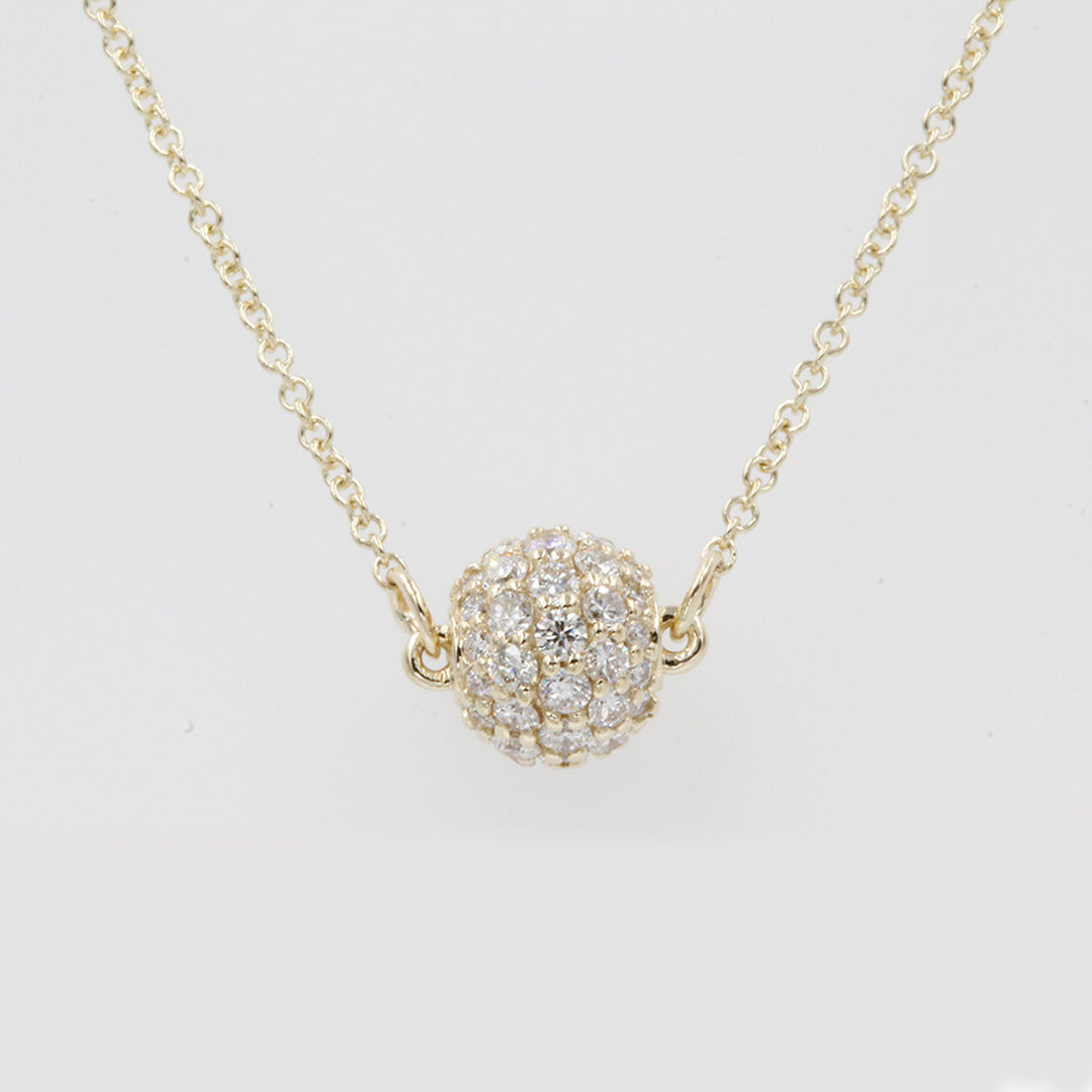 0.70-ct-gold-pavé-ball-pendant-in-14K-yellow-gold-FDPD8433RO