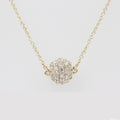 Thumbnail 6 - 0.70-ct-gold-pavé-ball-pendant-in-14K-yellow-gold-FDPD8433RO