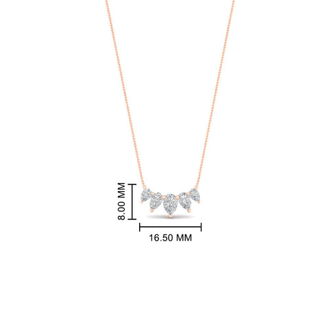 0.75-carat-5-stone-pear-shaped-diamond-necklace-in-rose-gold-FD-PD11130PE-0.75CT-ANGLE1-NL-RG-HW