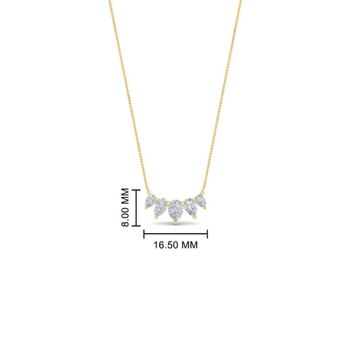0.75-carat-5-stone-pear-shaped-diamond-necklace-in-yellow-gold-FD-PD11130PE-0.75CT-ANGLE1-NL-YG-HW