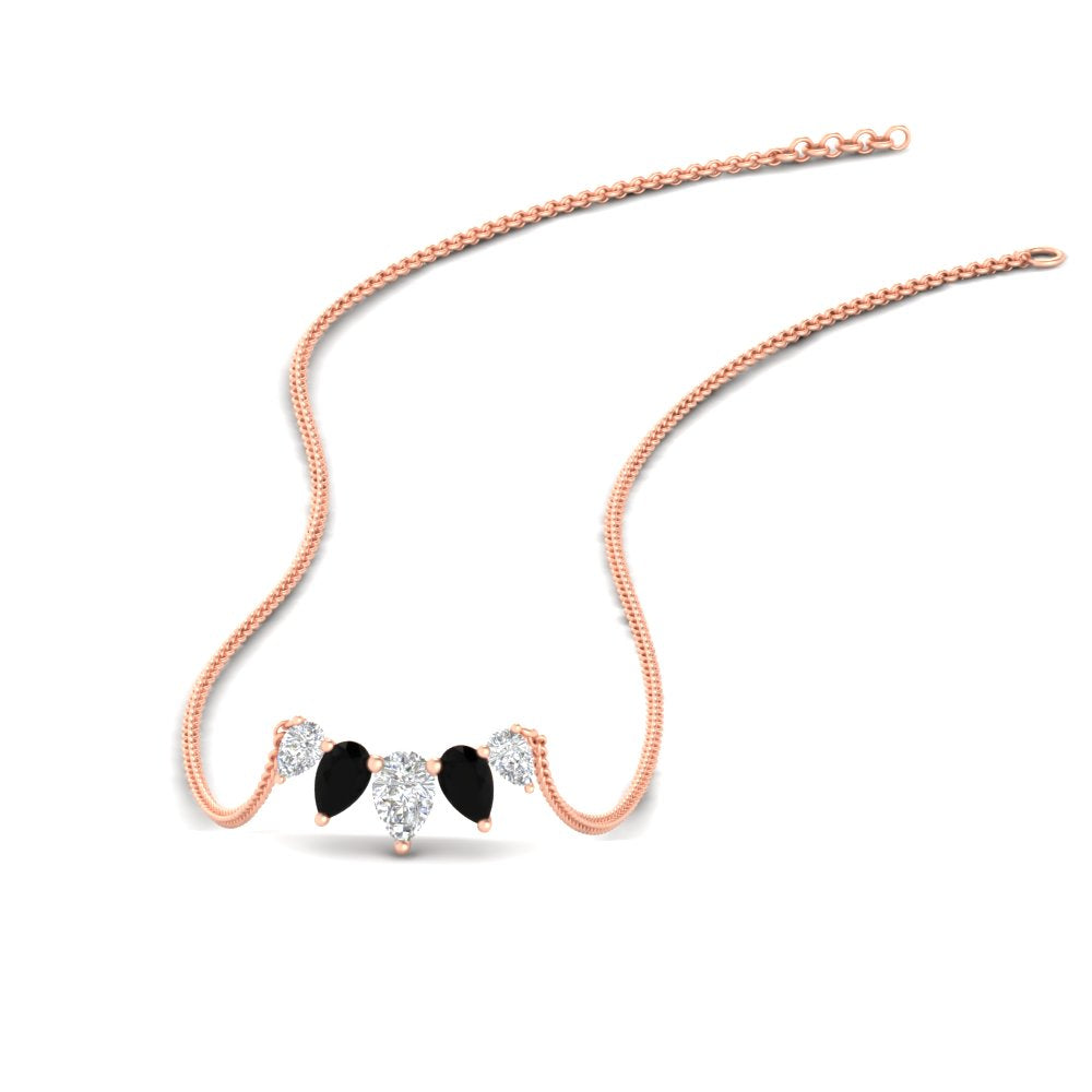 0.75-carat-5-stone-pear-shaped-diamond-necklace-with-black-diamond-in-FD-PD11130PE-0.75CT-GBLACK-NL-RG