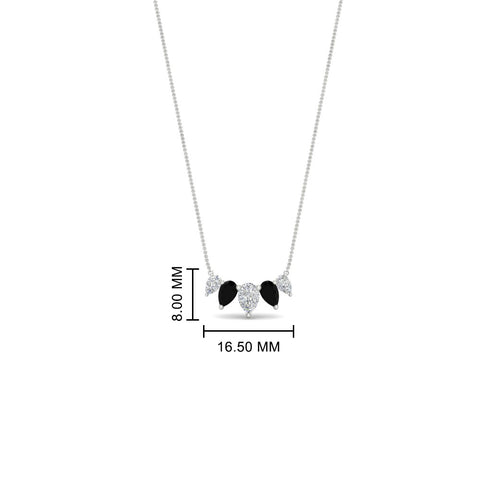 0.75-carat-5-stone-pear-shaped-diamond-necklace-with-black-diamond-in-white-gold-FD-PD11130PE-0.75CT-GBLACKANGLE1-NL-WG-HW