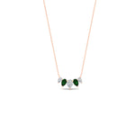 Load image into Gallery viewer, 0.75-carat-5-stone-pear-shaped-diamond-necklace-with-emerald-in-FD-PD11130PE-0.75CT-GEMGR-NL-RG