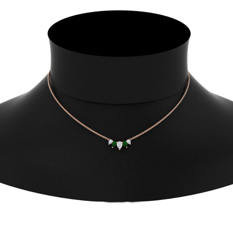 0.75-carat-5-stone-pear-shaped-diamond-necklace-with-emerald-in-rose-gold-FD-PD11130PE-0.75CT-GEMGRNECK-NL-RG