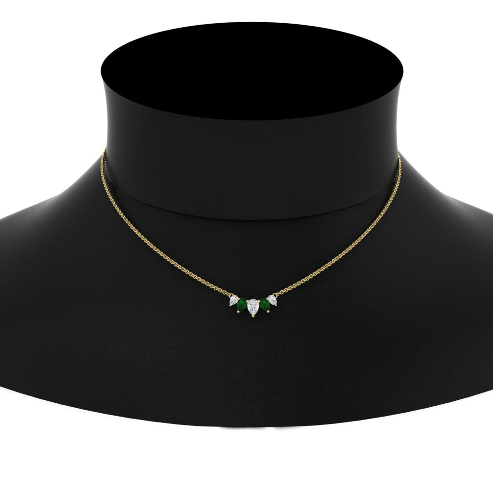 0.75-carat-5-stone-pear-shaped-diamond-necklace-with-emerald-in-FD-PD11130PE-0.75CT-GEMGR-NL-YG