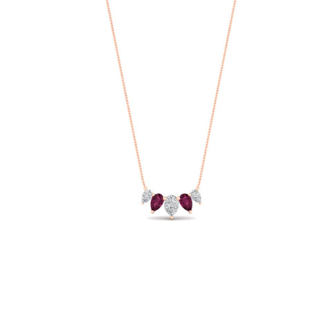 0.75-carat-5-stone-pear-shaped-diamond-necklace-with-pink-sapphire-in-rose-gold-FD-PD11130PE-0.75CT-GSADRPIANGLE1-NL-RG