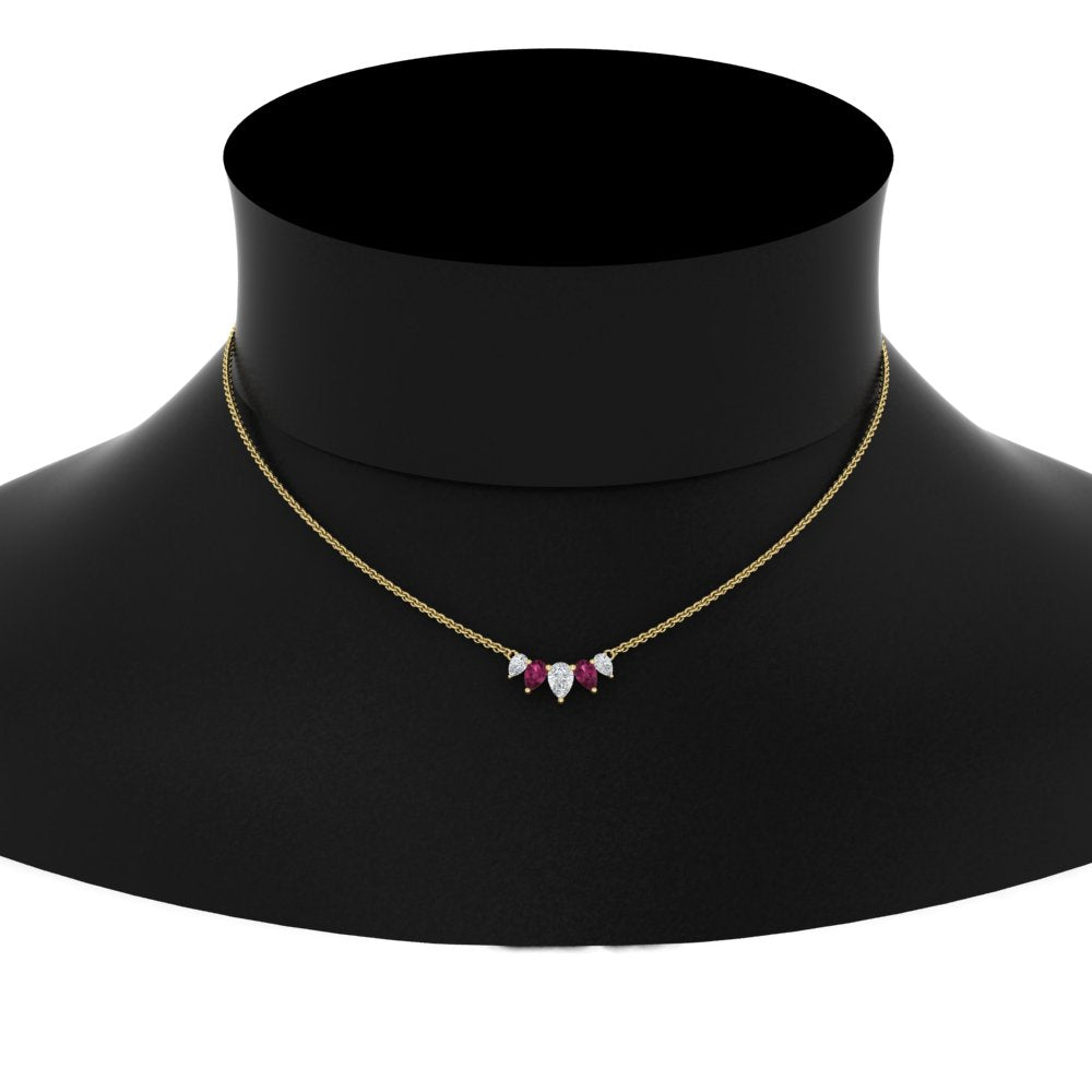 0.75-carat-5-stone-pear-shaped-diamond-necklace-with-pink-sapphire-in-FD-PD11130PE-0.75CT-GSADRPI-NL-YG