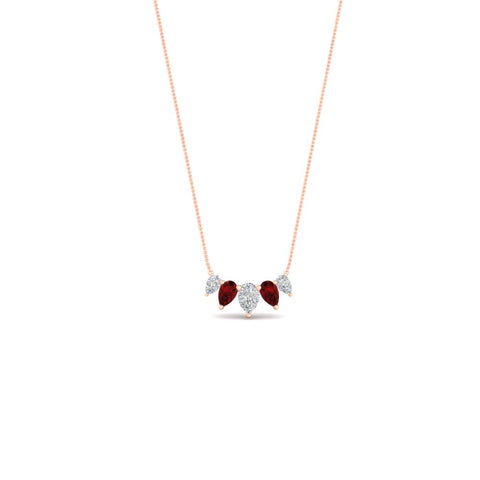 0.75-carat-5-stone-pear-shaped-diamond-necklace-with-ruby-in-rose-gold-FD-PD11130PE-0.75CT-GRUDRANGLE1-NL-RG