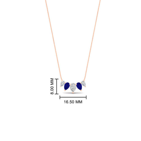 0.75-carat-5-stone-pear-shaped-diamond-necklace-with-sapphire-in-rose-gold-FD-PD11130PE-0.75CT-GSABLANGLE1-NL-RG-HW