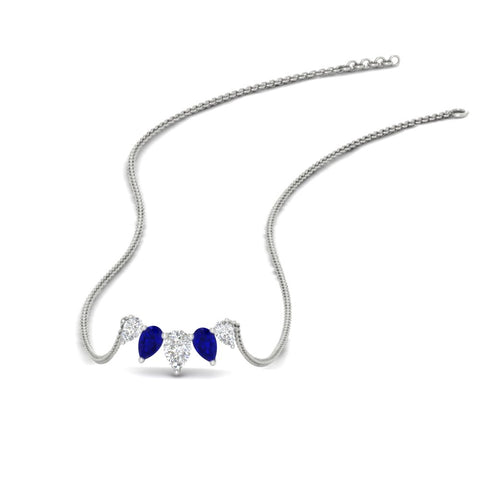 0.75-carat-5-stone-pear-shaped-diamond-necklace-with-sapphire-in-white-gold-FD-PD11130PE-0.75CT-GSABL-NL-WG
