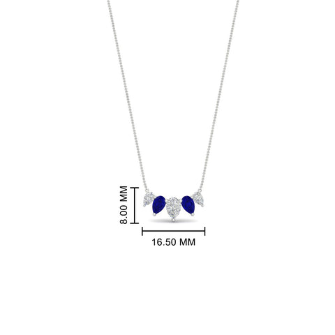 0.75-carat-5-stone-pear-shaped-diamond-necklace-with-sapphire-in-white-gold-FD-PD11130PE-0.75CT-GSABLANGLE1-NL-WG-HW