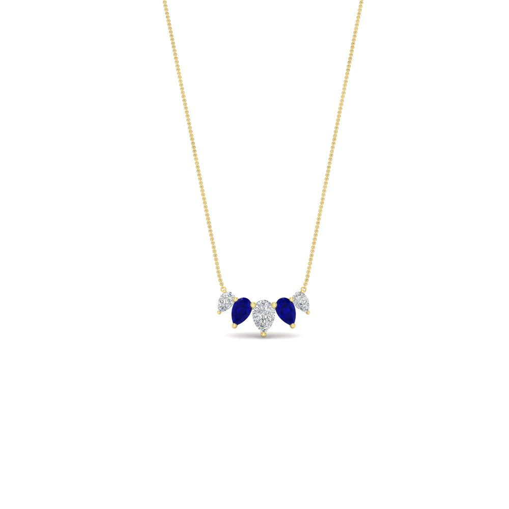 0.75-carat-5-stone-pear-shaped-diamond-necklace-with-sapphire-in-FD-PD11130PE-0.75CT-GSABL-NL-YG