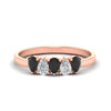 Load image into Gallery viewer, 0.75-carat-5-stone-wedding-band-black-diamond-teardrop-in-rose-gold-fdwb8008peblacksleep-0.75ct-nl-rg.jpg