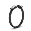 Load image into Gallery viewer, 0.75-carat-5-stone-wedding-band-diamond-teardrop-in-black-gold-fdwb8008peangle2-0.75ct-nl-bg