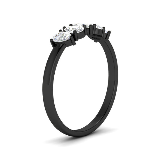 0.75-carat-5-stone-wedding-band-diamond-teardrop-in-black-gold-fdwb8008peangle2-0.75ct-nl-bg