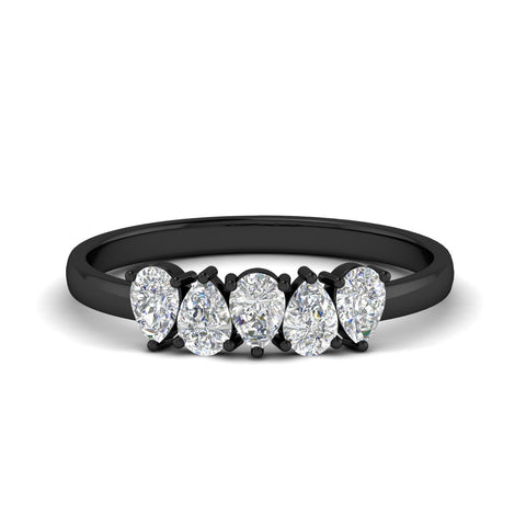 0.75-carat-5-stone-wedding-band-diamond-teardrop-in-black-gold-fdwb8008pesleep-0.75ct-nl-bg