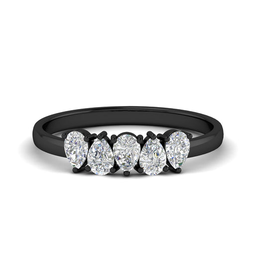 0.75-carat-5-stone-wedding-band-diamond-teardrop-in-black-gold-fdwb8008pesleep-0.75ct-nl-bg