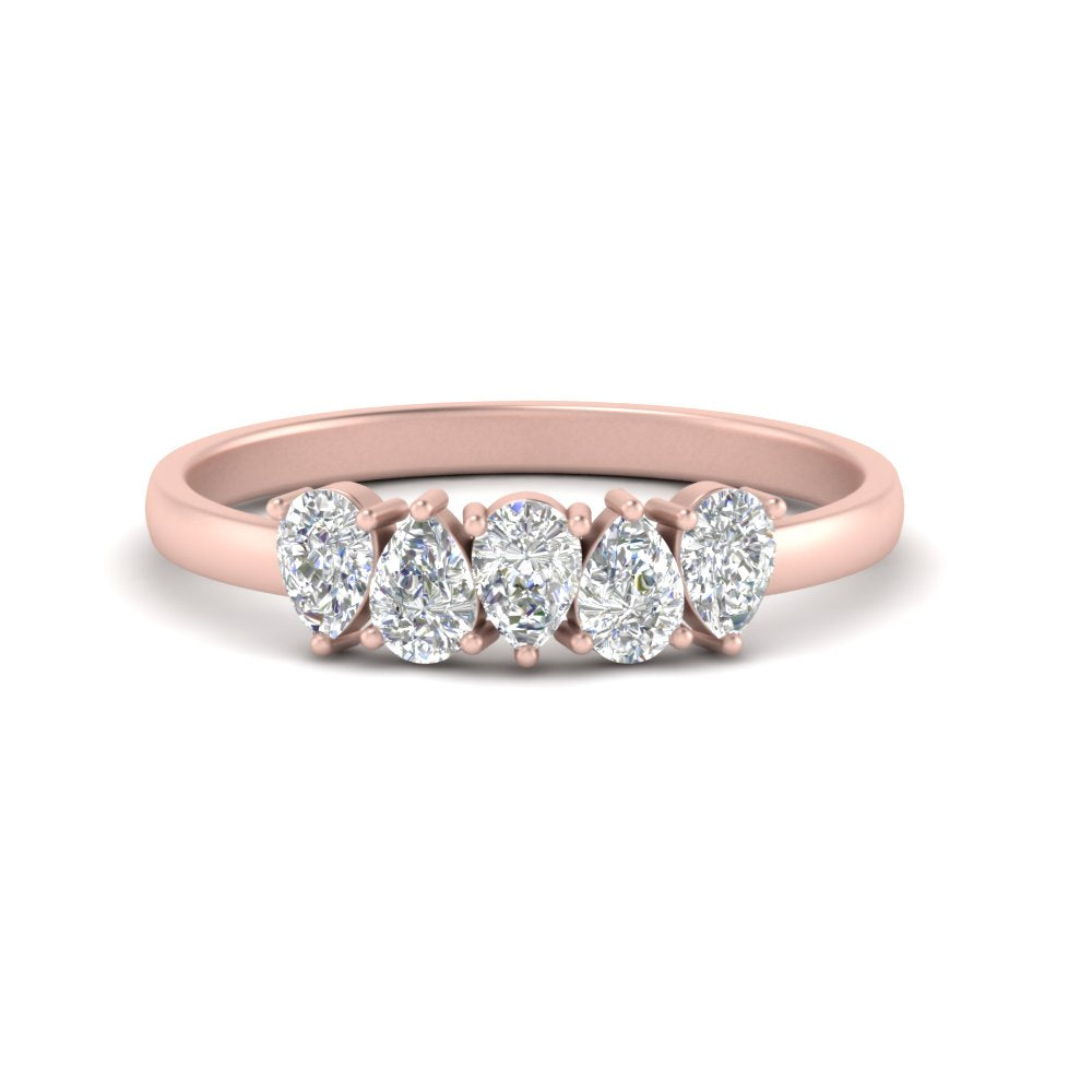 0.75-carat-5-stone-wedding-band-diamond-teardrop-rose-gold-FD8294B-0.15CTANGLE3-NL-RG