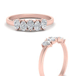 Load image into Gallery viewer, 0.75-carat-5-stone-wedding-band-diamond-teardrop-rose-gold-FD8294B-0.15CTANGLE3-NL-RG
