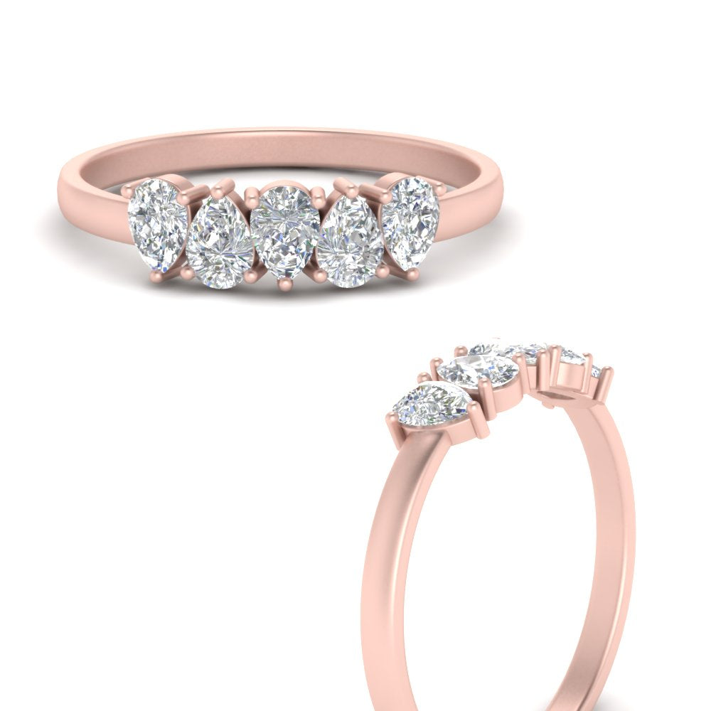 0.75-carat-5-stone-wedding-band-diamond-teardrop-rose-gold-FD8294B-0.15CTANGLE3-NL-RG