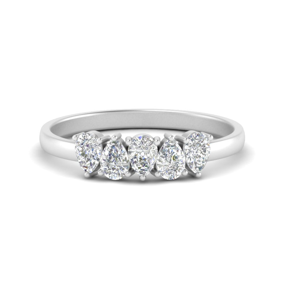 0.75-carat-5-stone-wedding-band-diamond-teardrop-white-gold-FD8294B-0.15CTANGLE3-NL-WG