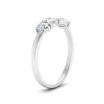 Load image into Gallery viewer, 0.75-carat-5-stone-wedding-band-diamond-teardrop-white-gold-FD8294B-0.15CTANGLE3-NL-WG
