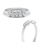Load image into Gallery viewer, 0.75-carat-5-stone-wedding-band-diamond-teardrop-white-gold-FD8294B-0.15CTANGLE3-NL-WG
