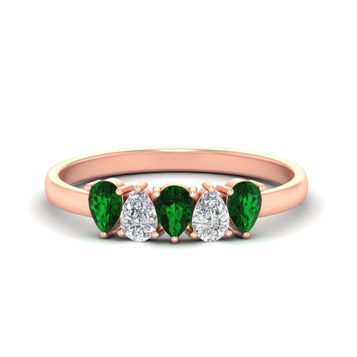 0.75-carat-5-stone-wedding-band-emerald-teardrop-in-rose-gold-fdwb8008pegemgrsleep-0.75ct-nl-rg.jpg