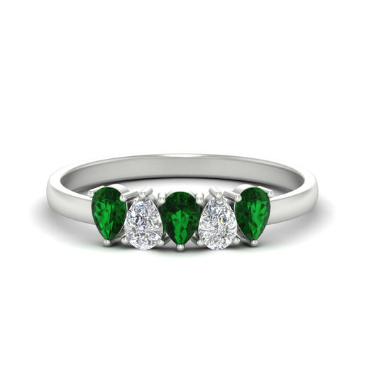 0.75-carat-5-stone-wedding-band-emerald-teardrop-in-white-gold-fdwb8008pegemgrsleep-0.75ct-nl-wg.jpg