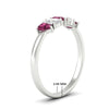 Load image into Gallery viewer, 0.75-carat-5-stone-wedding-band-pink-sapphire-teardrop-in-white-gold-fdwb8008pegsadrpiangle2-0.75ct-nl-wg-hw.jpg