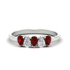 Load image into Gallery viewer, 0.75-carat-5-stone-wedding-band-ruby-teardrop-in-white-gold-fdwb8008pegrudrsleep-0.75ct-nl-wg.jpg