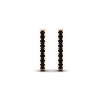 Load image into Gallery viewer, 0.75-carat-classic-black-diamond-huggie-hoop-earring-in-rose-gold-FDEAR11260GBLACKANGLE2-0.75-NL-RG
