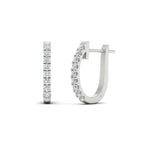 Load image into Gallery viewer, 0.75-carat-classic-diamond-huggie-hoop-earring-in-white-gold-FDEAR11260ANGLE2-0.75-NL-WG
