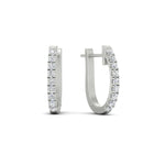 Load image into Gallery viewer, 0.75-carat-classic-diamond-huggie-hoop-earring-in-white-gold-FDEAR11260ANGLE2-0.75-NL-WG
