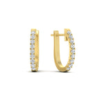 Load image into Gallery viewer, 0.75-carat-classic-diamond-huggie-hoop-earring-in-yellow-gold-FDEAR11260ANGLE2-0.75-NL-YG
