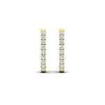 Load image into Gallery viewer, 0.75-carat-classic-diamond-huggie-hoop-earring-in-yellow-gold-FDEAR11260ANGLE2-0.75-NL-YG

