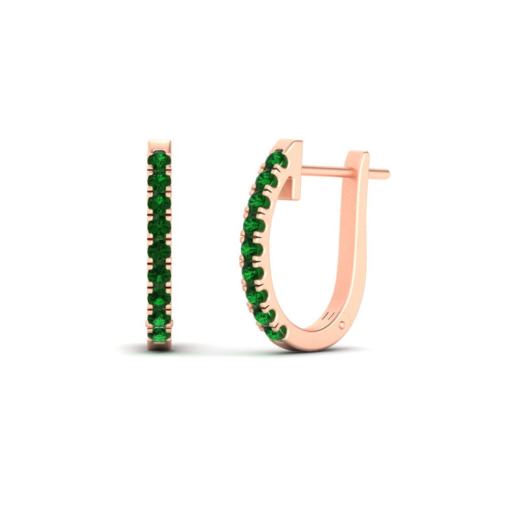 0.75-carat-classic-emerald-huggie-hoop-earring-in-rose-gold-FDEAR11260GEMGRANGLE2-0.75-NL-RG