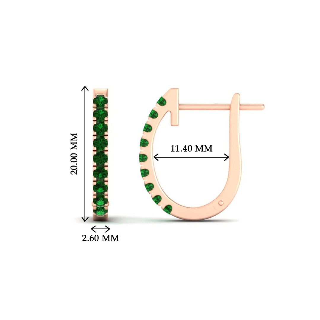 0.75-carat-classic-emerald-huggie-hoop-earring-in-rose-gold-FDEAR11260GEMGRANGLE2-0.75-NL-RG