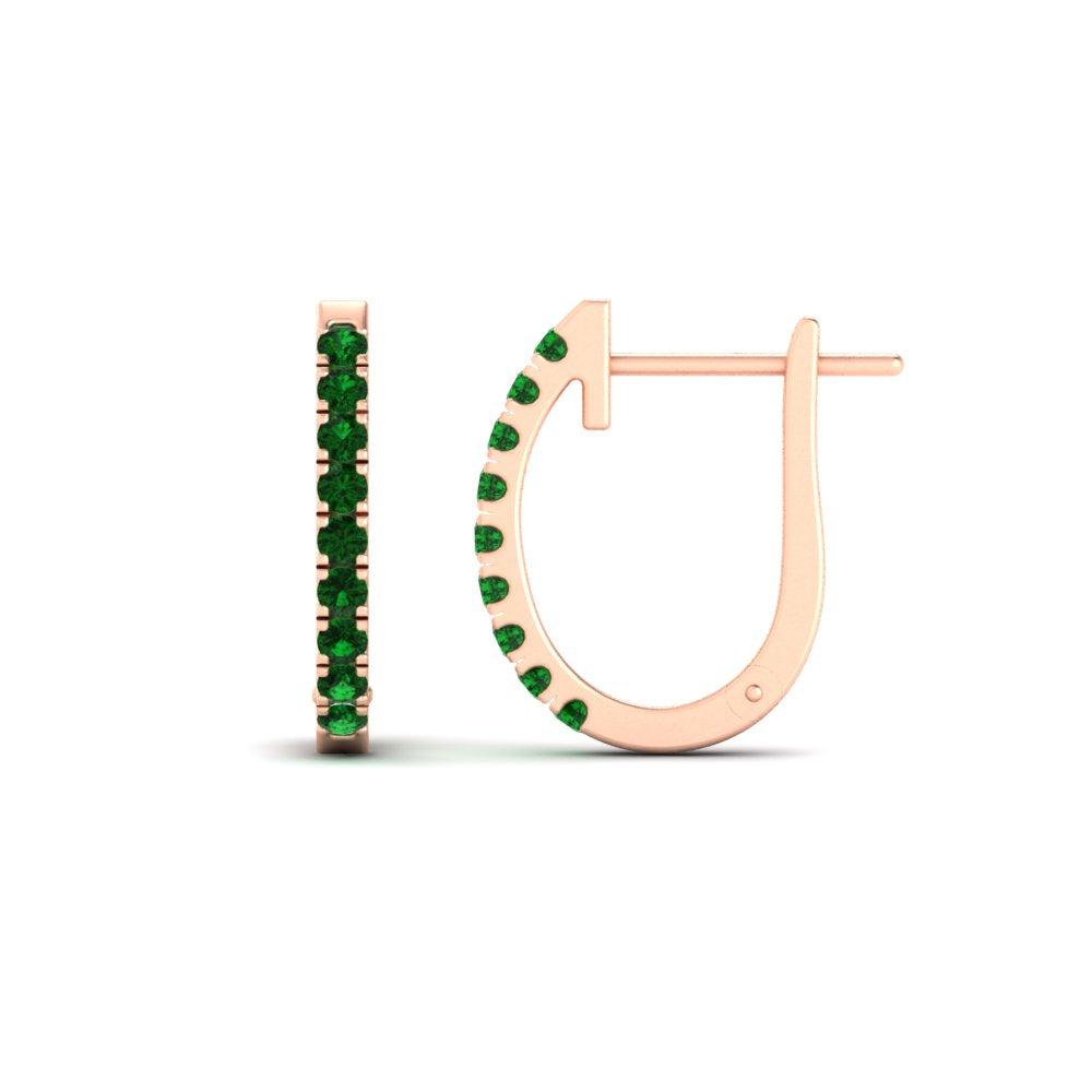 0.75-carat-classic-emerald-huggie-hoop-earring-in-rose-gold-FDEAR11260GEMGRANGLE2-0.75-NL-RG
