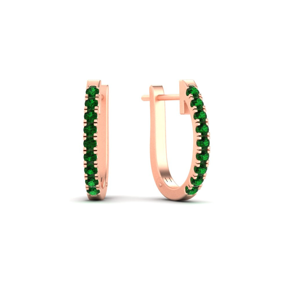 0.75-carat-classic-emerald-huggie-hoop-earring-in-rose-gold-FDEAR11260GEMGRANGLE2-0.75-NL-RG