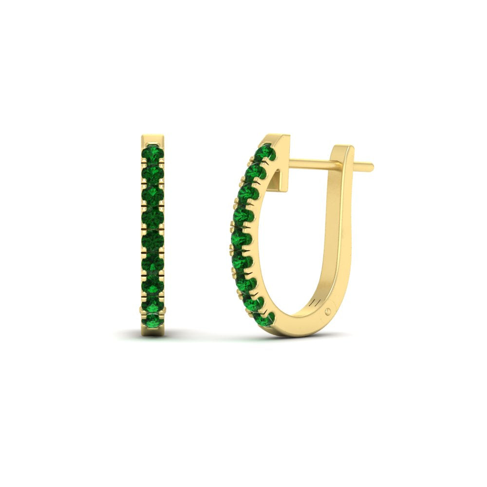 0.75-carat-classic-emerald-huggie-hoop-earring-in-yellow-gold-FDEAR11260GEMGRANGLE2-0.75-NL-YG