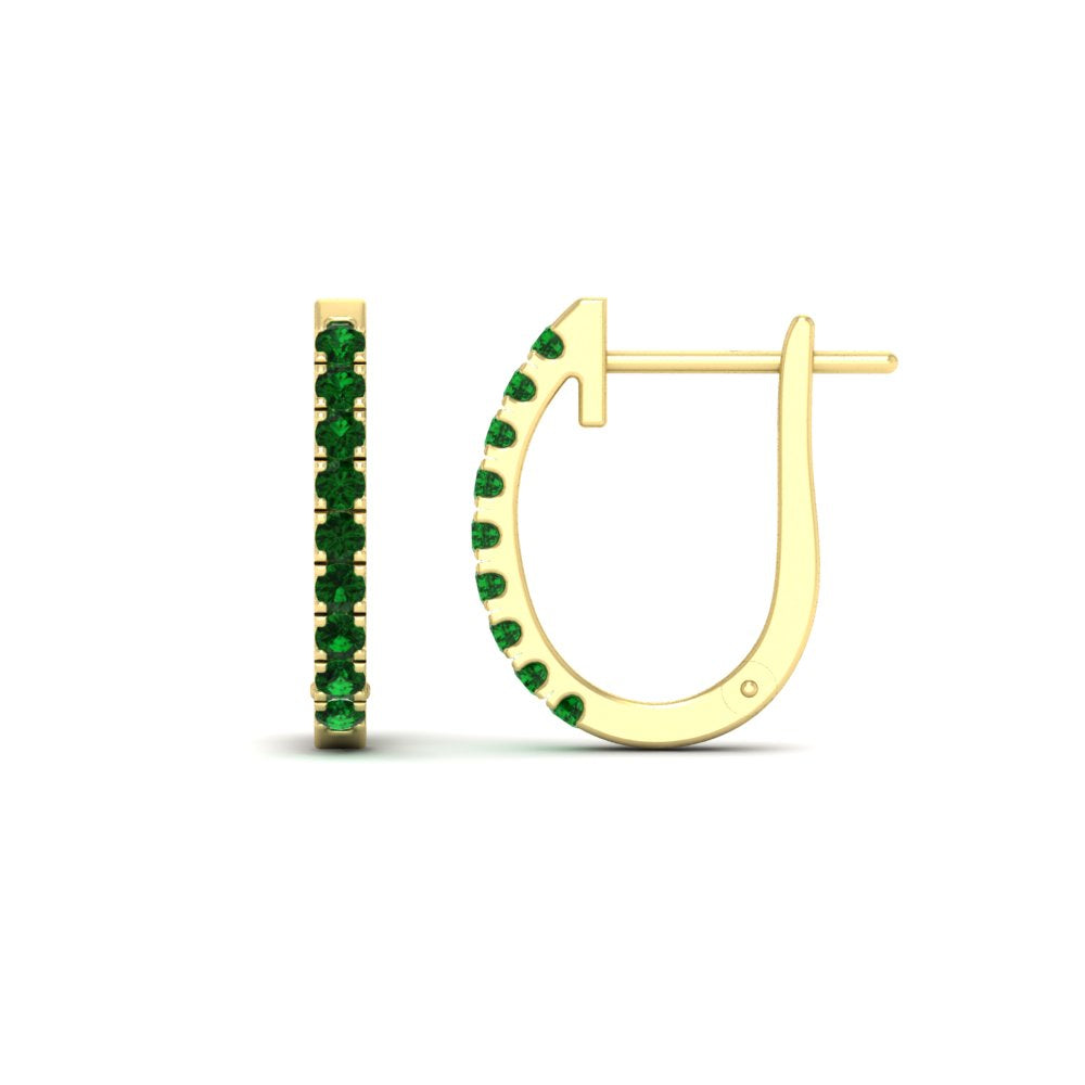 0.75-carat-classic-emerald-huggie-hoop-earring-in-yellow-gold-FDEAR11260GEMGRANGLE2-0.75-NL-YG