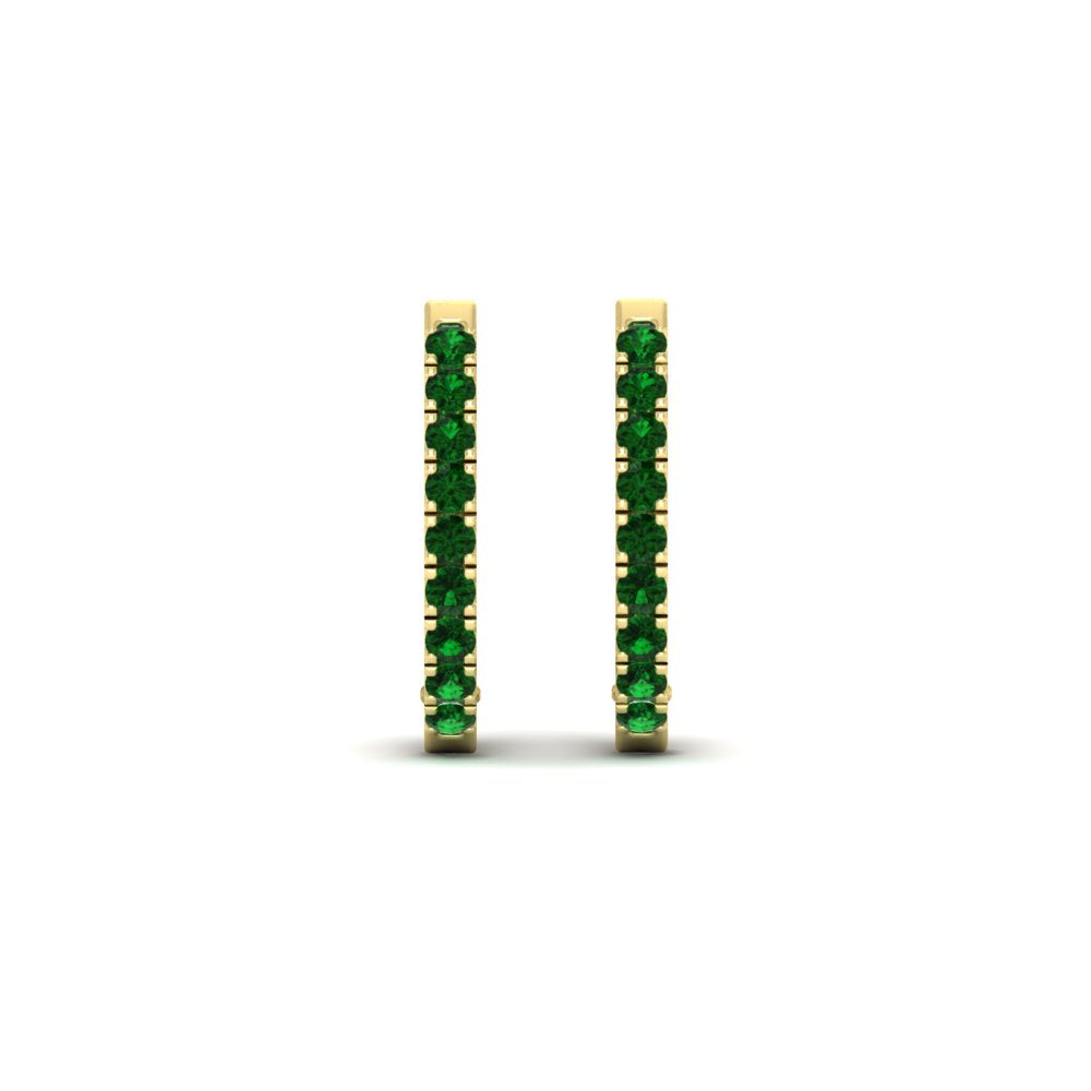 0.75-carat-classic-emerald-huggie-hoop-earring-in-yellow-gold-FDEAR11260GEMGRANGLE2-0.75-NL-YG