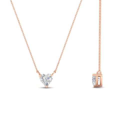 Classic Heart Solitaire Pendant