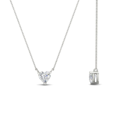 Classic Heart Solitaire Pendant