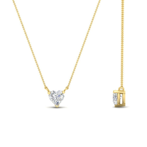 Classic Heart Solitaire Pendant