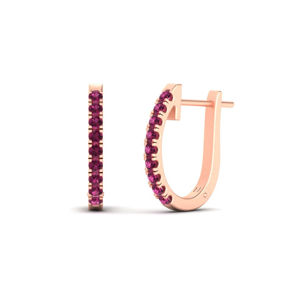 0.75-carat-classic-pink-sapphire-huggie-hoop-earring-in-rose-gold-FDEAR11260GSADRPIANGLE2-0.75-NL-RG