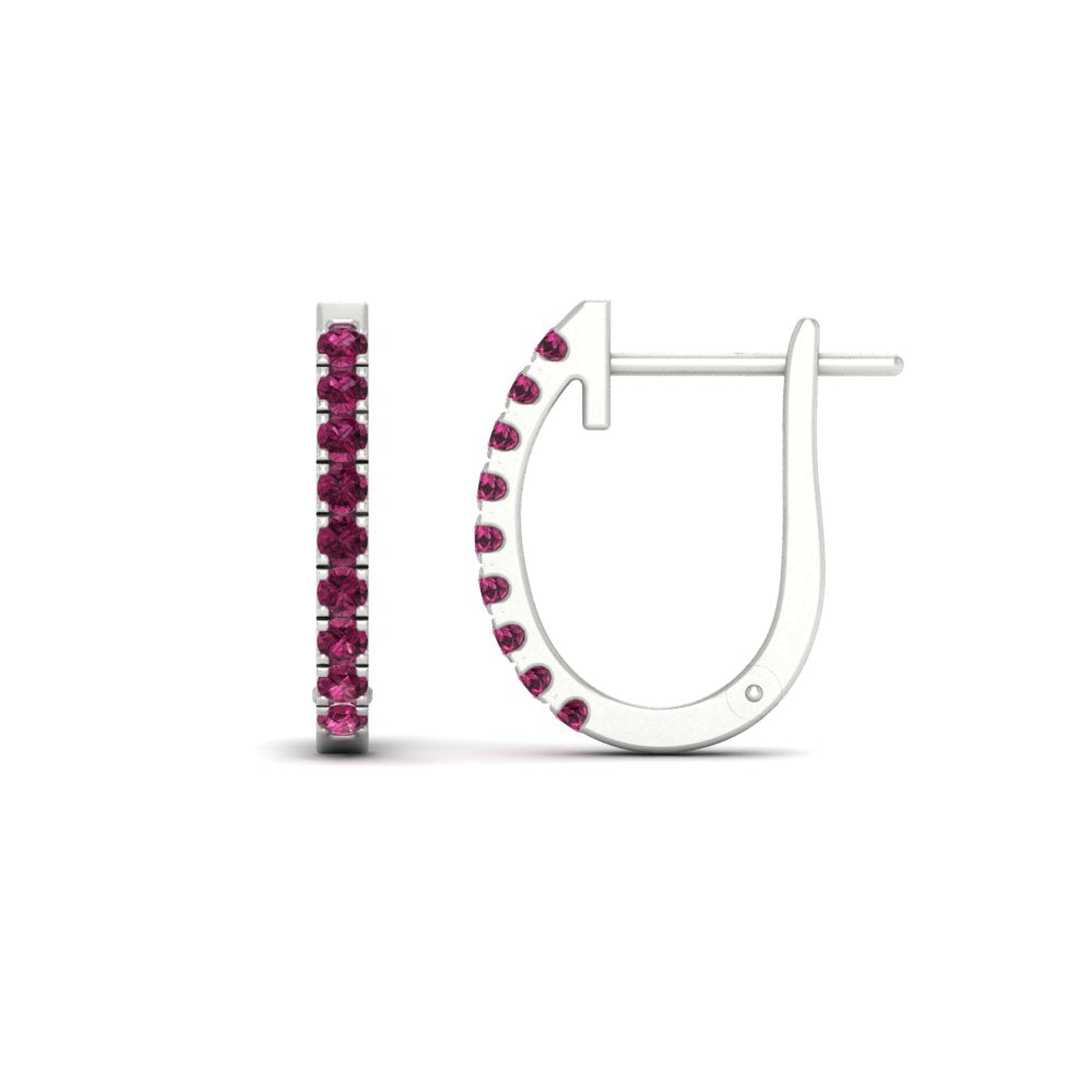 0.75-carat-classic-pink-sapphire-huggie-hoop-earring-in-white-gold-FDEAR11260GSADRPIANGLE2-0.75-NL-WG