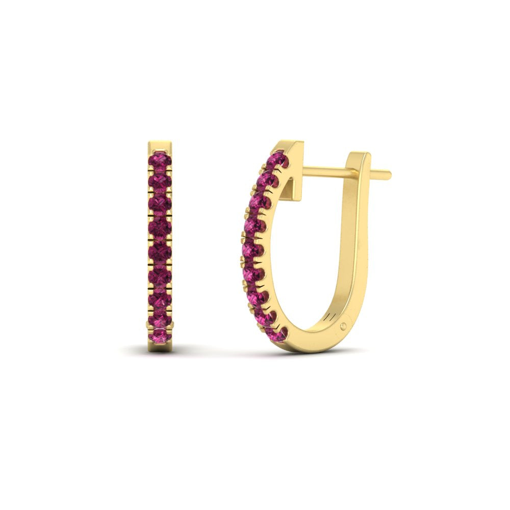 0.75-carat-classic-pink-sapphire-huggie-hoop-earring-in-yellow-gold-FDEAR11260GSADRPIANGLE2-0.75-NL-YG